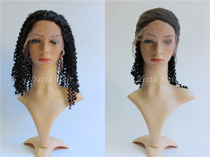 Density 150% Natural Lace Front Human Hair Wigs Kinky Curly With Baby Hair