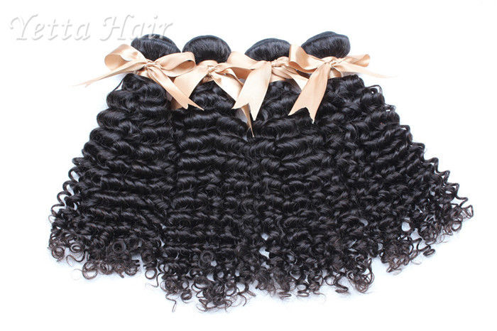 Kinky Weave Mongolian Curly Virgin Hair Extensions No Terrible Smell