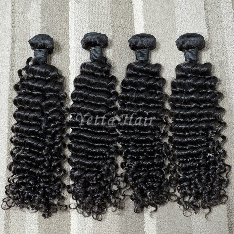 Malaysian Virgin Hair Curly Deep Wave Hair Extensions 8&quot;-30&quot; Available