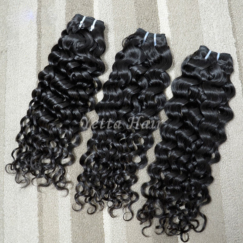 Deep Curly Virgin Malaysian Hair Extensions Grade 7A Full Cuticles Hair Weave