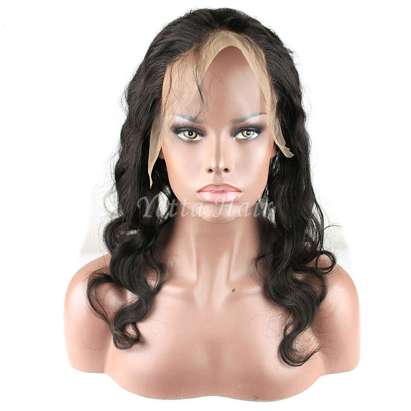 New Natural Hairline Lace Top Closure , Pre Plucked 360 Lace Frontal With Wig Cap