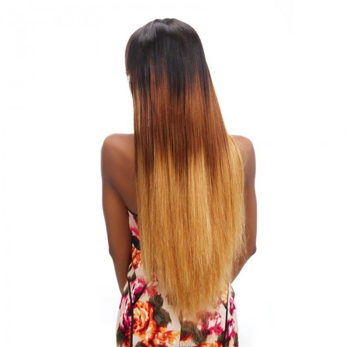 12&quot; - 30&quot; Three Tone Ombre Human Hair Extensions / Brazilian Straight Hair Bundles