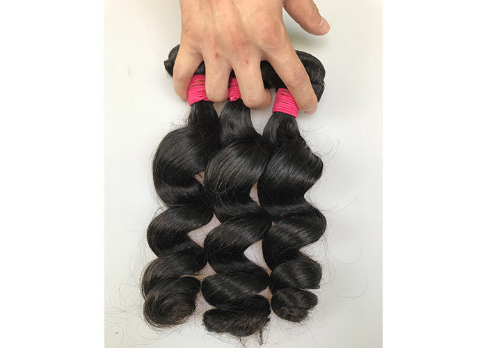 Peruvian Loose Wave Real Remy Human Hair Extensions No Shedding 100g / Bundle