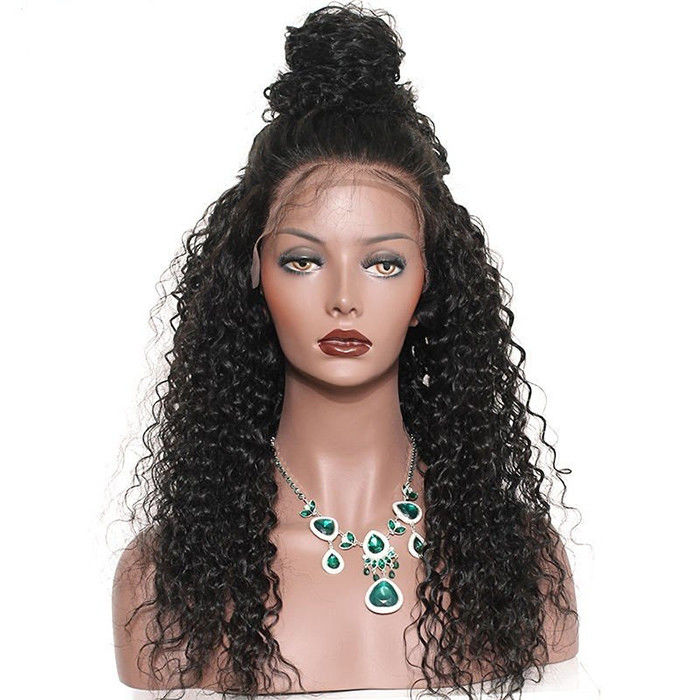 Glam 180 Density Brazilian Virgin Full Lace Human Hair Wigs With Baby Hair
