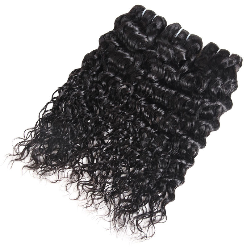 Water Wave Indian Weft Hair Extensions Human Hair Weave For