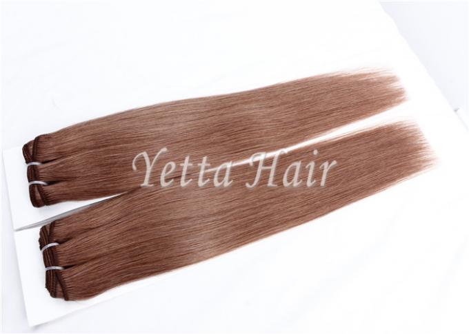 Grade 8a Fashionable Long Dark Brown Hair Extensions Full Ends No