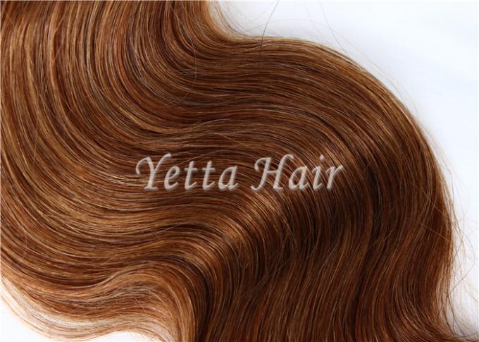 Long Lasting Golden Blonde Hair Extensions Natural Human Hair